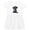 White with Speckles, variant on Inktastic Black Doodle Puppy Girls Toddler Dress