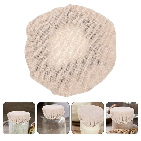 Raindrops 4Pcs Jar Covers Reusable Cloth Lids for Food Storage and Canning Jars