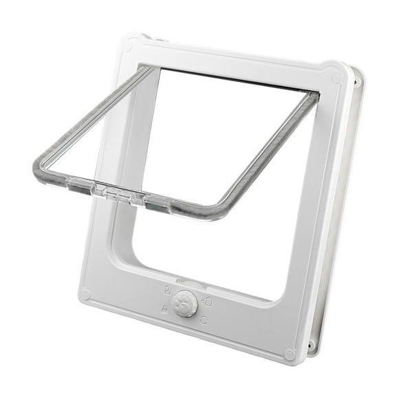 puerta de gato,Puerta para perros y gatos,puertas duraderas para mascotas,puerta para gatos y gatitos,4 de vía de cerradura interior exterior puerta pared porche,Suministros para mascotas