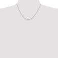 thumbnail image 4 of Finest Gold Sterling Silver Rhodium-Plated 1.5 mm Cable Chain with 2 in. Extension, 4 of 4