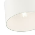 thumbnail image 5 of Livex Lighting Meridian 10" 1-Light Metal Semi Flush Mount in Black, 5 of 12