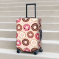 thumbnail image 5 of Travel Luggage Cover Protector - Pink White Brown Doughnuts Anti-Scratch Suitcase Covers Fits 18-32 Inch Luggage, 5 of 5