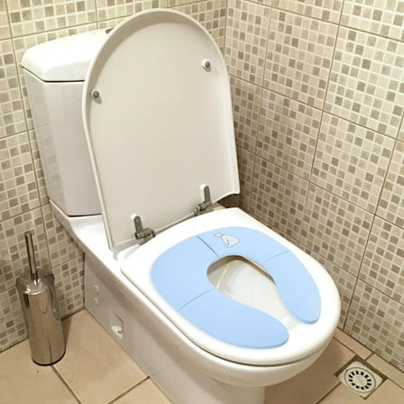 LULULION SkyBlue Kids Toilet Training Seat Made of PP Material Lightweight Portable for Home Use 70100 Characters