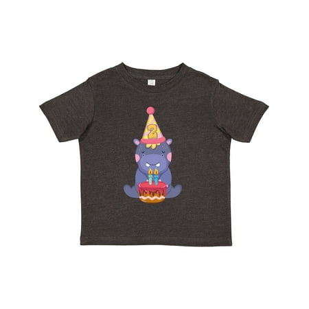 

Inktastic Hippo 2nd Birthday Gift Toddler Boy or Toddler Girl T-Shirt