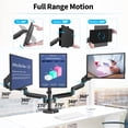 thumbnail image 3 of Soporte de triple monitor MOUNTUP para pantallas de 27 pulgadas con resorte de gas, 3 of 8