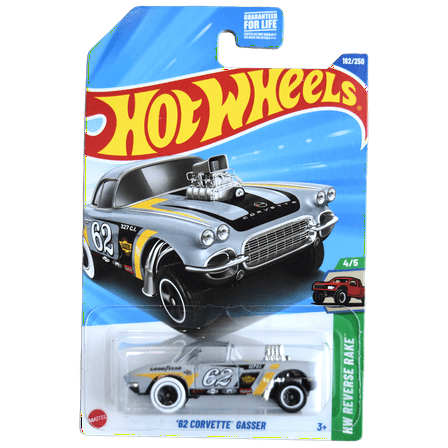 Hot Wheels '62 Corvette Gasser, HW Reverse Rake 4/5 [gray] 182/250