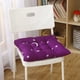 thumbnail image 3 of Cojín De Silla Cepillado Cojín grueso de algodón morado con estampado de estrellas, acolchado con espuma viscoelástica para silla de oficina o comedor (1 pieza) Rkxzt, 3 of 8