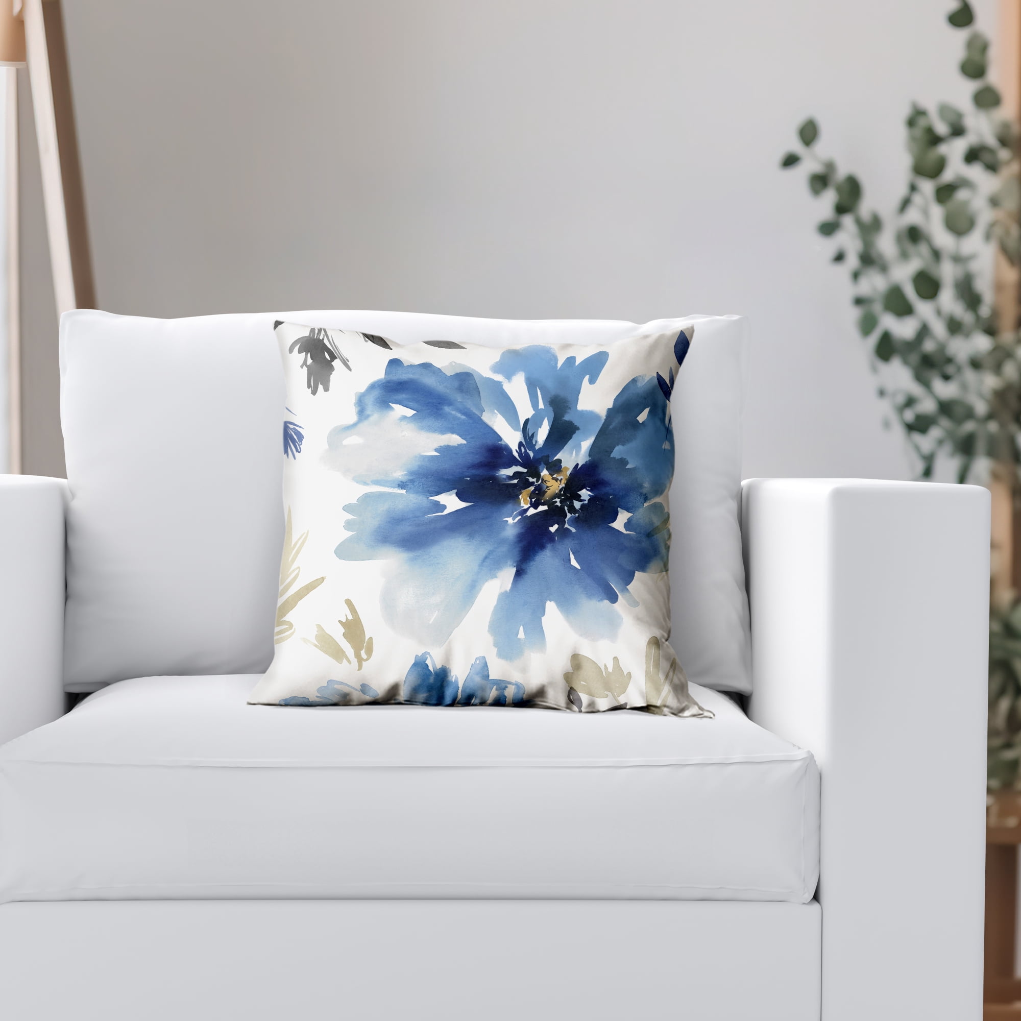 Americanflat 16"x16" Floral Throw Pillow with Premium Polyester