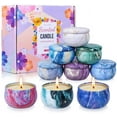 thumbnail image 2 of PYAN-Scented Candles Gifts Set for Women, 9 Pack Aromatherapy Candles Pack Soy Wax with Essential Oil Include Lavender, Jasmine and Vanilla for Bridesmaid, Birthday, Valentine's, Mother's Day, Bath,, 2 of 3
