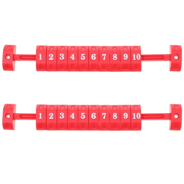 Shisuyan Table Football Accessories Red Plastic 2Pcs 1.6x10.2in