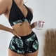 thumbnail image 3 of Askfv Traje de baño para mujer conjuntos de Bikini de 3 piezas conjuntos de Bikini con Tanga conjuntos de trajes de baño cortos de cintura alta con tirantes cruzados para mujer Askfv Bikini, 3 of 6