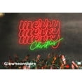 thumbnail image 3 of Glowenon Merry Merry Merry Christmas Neon Sign, Christmas Decor, Christmas Wall Art, 3 of 5
