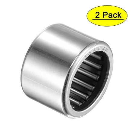 TA2220 Needle Roller Bearing 22mm Bore 29mm OD 20mm Width Chrome Steel Open End 2pcs
