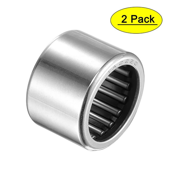 TA2220 Needle Roller Bearing 22mm Bore 29mm OD 20mm Width Chrome Steel Open End 2pcs