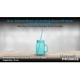 thumbnail image 4 of 15 oz. Colored Mason Jars with Straw - 10 pack - Blue, 4 of 5