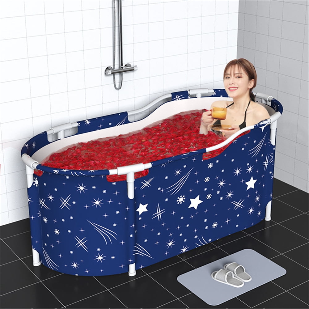 Portable Bathtub Kit, Foldable Soaking Bathing Tub for Adults Family