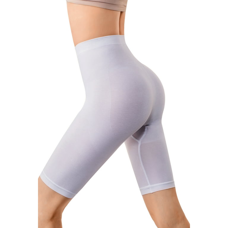 +MD Women's Shapewear Inner Thigh Body Shapers for Tummy and Thighs White  Medium