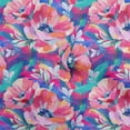 thumbnail image 1 of oneOone Tissu Polyester Spandex Pêche Foncé Floral & Matériel de Robe Tissu Imprimé Tissu au Mètre 56 Pouces de Large, 1 of 5