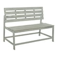 thumbnail image 4 of SAFAVIEH Ruben Balcony Outdoor Convertible Bench/Table, Ash Grey, 4 of 15