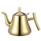 thumbnail image 3 of 1L Stainless Steel Tea Pot Water Kettle Tea Kettle with Strainer for Home Restaurant (Golden), 3 of 3