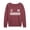 HEATHER MAROON, variant on Instant Message - Canada Soccer Jersey - Women's French Terry Long Sleeve Pullover