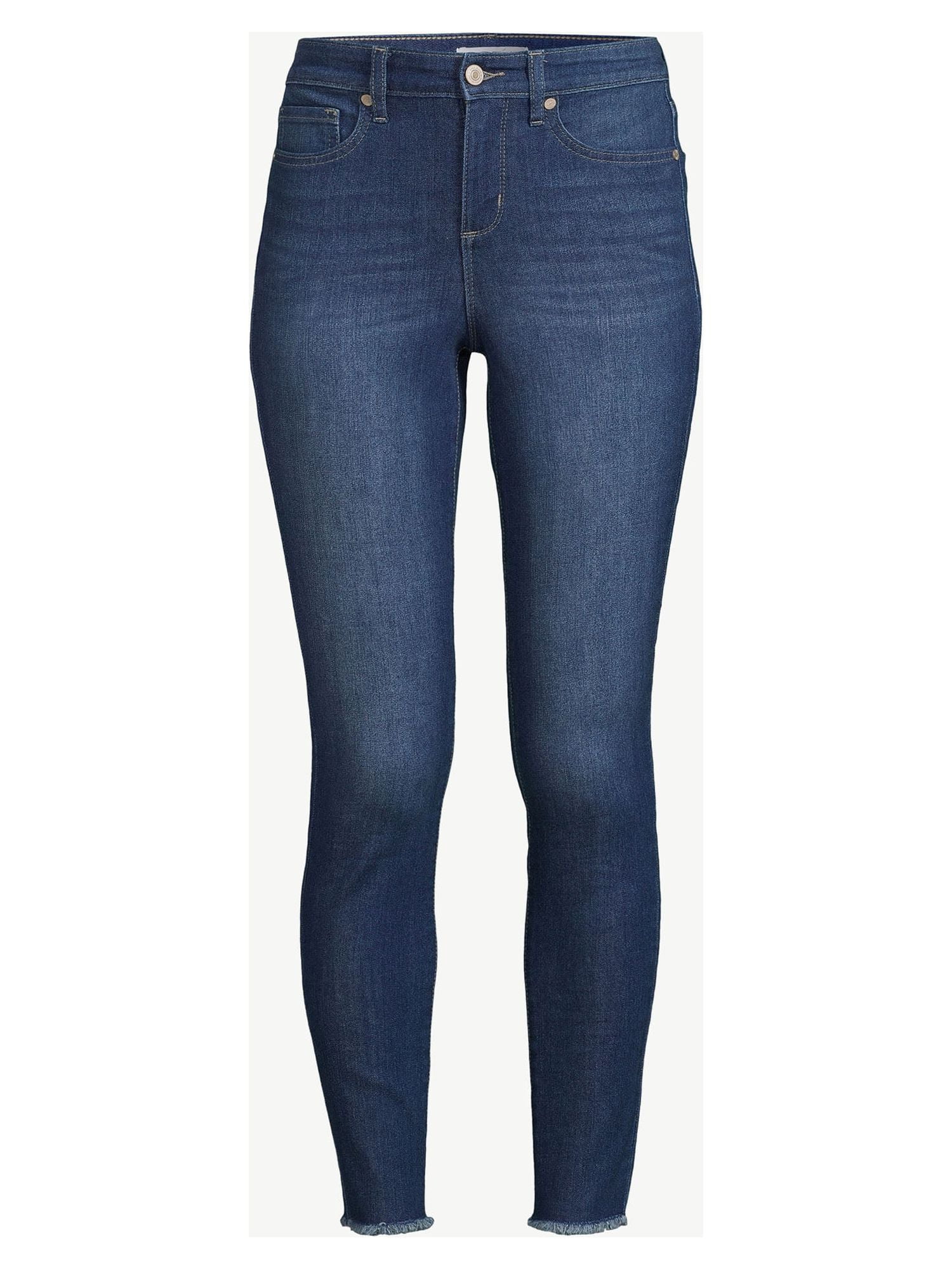 Sonoma Womens Girlfriend Ankle Jeans Petite 18 Blue Denim High