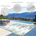 thumbnail image 3 of Outdoor Rug 3x5 ft Daisy Floral Outdoor Large Area Rug Non Slip Rubber Green Eucalyptus Leaves Branch Front Door Mat RV Rug Camping Carpet Patio Outdoor Rugs for Backyard Balcony Deck Porch Indoor, 3 of 9