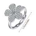 thumbnail image 3 of Fiudx Zirconia Cúbica, Elegante Anillo En Compromiso y Mariposa, Románticos En Compromiso, Collar En Aniversario Conmovedor, Idea de Regallo de Amor, Ocasiones En Mujeres y Niñas, Expresiones En Bril, 3 of 6