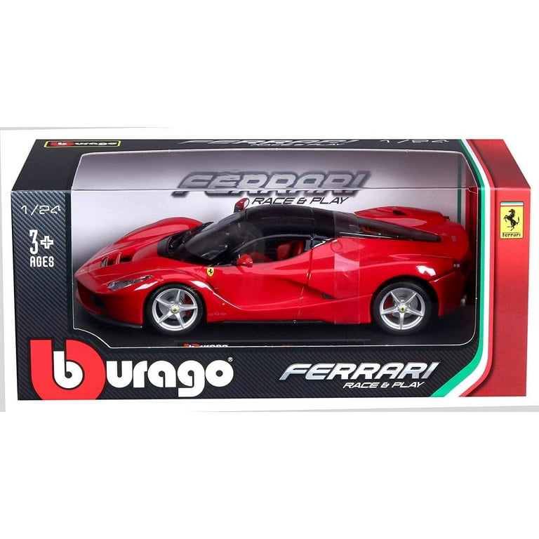 Bburago Ferrari Race and Play LaFerrari 1/24 Scale Diecast Model Vehicle Red