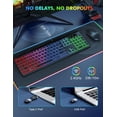 thumbnail image 4 of Combinación de teclado y ratón inalámbricos Trueque RGB retroiluminados, 4 of 9