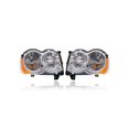 thumbnail image 1 of Headlight - Compatible/Replacement for '08-10 Jeep Grand Cherokee - Halogen - Pair, Left Driver + Right Passenger Set - 55157482AE, 55157483AE, 1 of 2