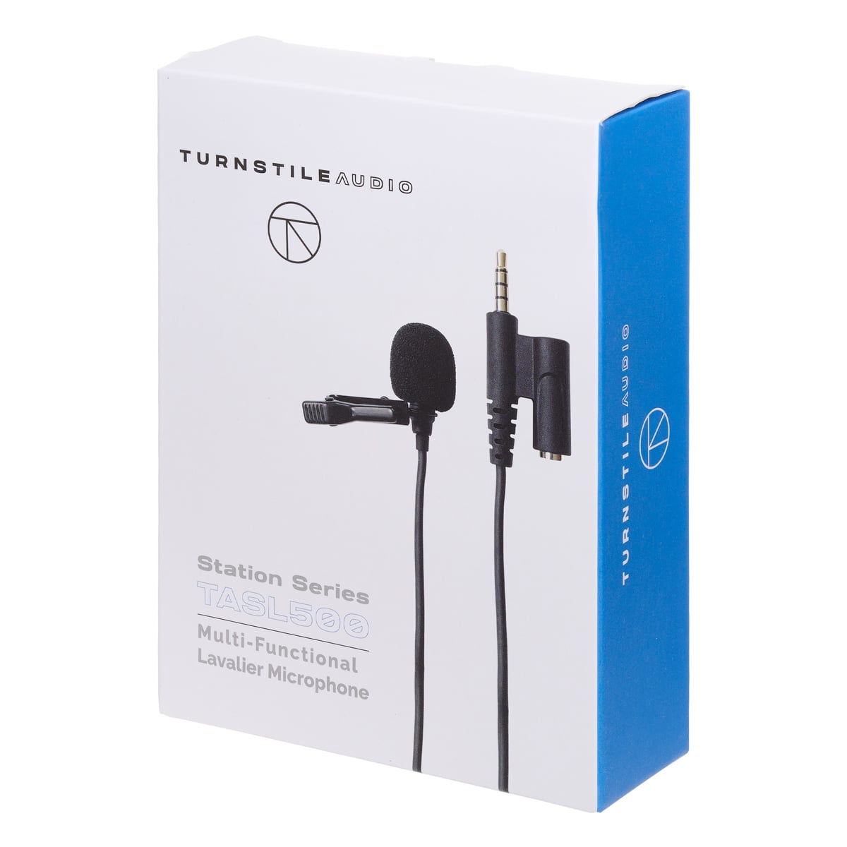 Turnstile Audio Station Series TASL500 Omnidirectional Electret Condenser Lavalier Microphone, for Filming, Podcast, Livestream, Interviews, or YouTube Recording