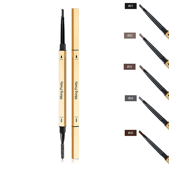 AMERTEER&nbsp;Brown Eyebrow pen,Double-Sided Eyebrow Pencil,Ultra-Fine Tip Accurately Draws and Fills Sparse Eyebrows, Easily Creating Long-Lasting Eyebrow Makeup
