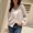 Beige, variant on Button up Women Sweater Long Sleeve Gray Cardigan Solid Cutout Lightweight Cardigans Women's Cardigans S