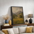 thumbnail image 3 of Framed Canvas Print Country Meadow Wall Art Vintage Decorative for Living Room Bedroom - 24"x36" BLACK, 3 of 3