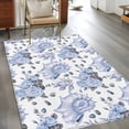 thumbnail image 3 of Summer Ocean Conch Washable Area Rugs 2.7'x5', Watercolor Flowers Nautilus Low Pile Throw Living Room Rug Non-Slip Sturdy Edge Binding Carpet for Indoor Entryway Bedside Kitchen, 3 of 9
