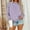 Light Purple, variant on Stichou Women Crew Neck Sweatshirts Fall Casual Oversized Sweatshirts Long Sleeve Cute Preppy Sweatshirt Comfort Pullover Blue M