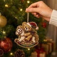 thumbnail image 5 of Christmas Diamond Ornaments, Diamond Art Kits for Adults, Pearl Wooden Hanging Pendant DIY Craft Kit, Xmas Tree Decoration Home Party Gift for Adults, 5 of 6