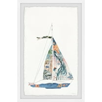 Parvez Taj Sailing Mermaid Framed Wall Art
