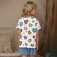 thumbnail image 4 of Toddler Girl Clothes under $5 Short Sleeve Round Neck Print Kids T-Shirt Tee Top 3-14 Years Multicolor 5 Years, 4 of 5