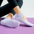 thumbnail image 2 of 2 Pairs Yoga Socks Non Slip Skid Pilates Ballet Barre with Grips for Women, 2 of 5