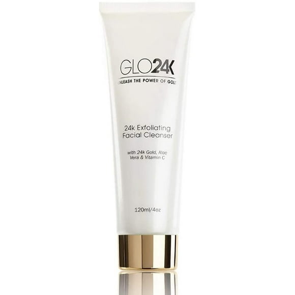Limpiador Con Oro de 24k 120ml GLO24K UNLEASH THE POWER OF GOLD Facial Exfoliante