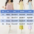 thumbnail image 3 of Annhoo Womens Sleep Dress with Bra Crewneck Solid Color Sleeveless Cotton Long Nightgown Comfortable Clothes, 3 of 5