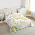 thumbnail image 3 of Feelyou Cartoon Unicorn Animal Full Size Comforter Sets, Kawaii Cloud Rainbow Bedding Comforter Set, Teens Kids Boys Girls Reversible Bedding Sets, Super Cozy Room Decor, 3 Pieces, 3 of 8