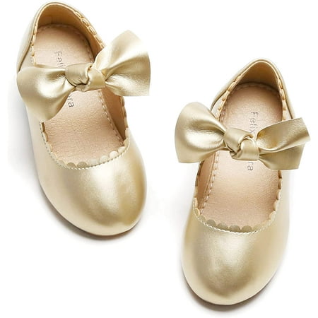 

Toddler Little Girl Princess Dress Shoes-Mary Jane Flats for Girl Party School Shoes.