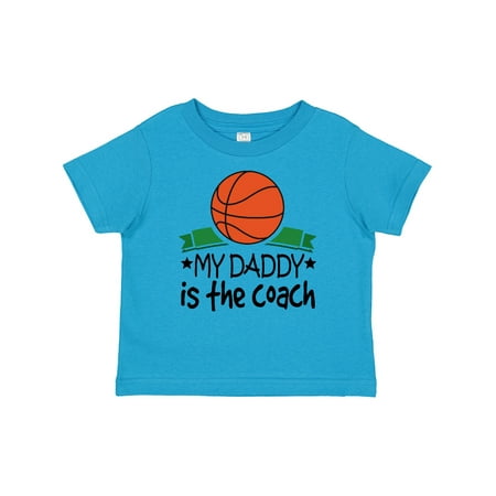 

Inktastic Basketball My Daddy is the Coach Gift Baby Boy or Baby Girl T-Shirt