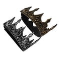 thumbnail image 1 of a refined and engaging product description based on your input:\n\n \n\n**2pcs Medieval Pu Headdress for Men Golden & Silver Cosplay Crowns for Birthday, 1 of 4