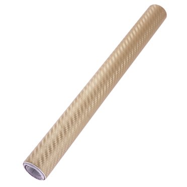 3D Carbon Fiber Wrap Roll DIY Sticker for Car Auto Vehicle Decor 30x127cm (Gold)