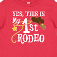 thumbnail image 4 of Inktastic Yes, This is My 1st Rodeo Cowboy Hat with Red Band, Lasso Boys or Girls Baby T-Shirt, 4 of 5