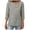 Grey, variant on idosla Womens Cotton Linen Shirts Summer Trendy Shirts 3/4 Sleeve Square Neck Blouses Button Down Gauze Tees Casual Tops (Grey, XXL)